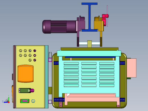 八吨电动葫芦含跑车控制箱右视缩略图