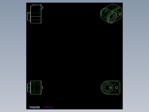位置顯示器(DD51)(FN)-2D多系列多零件图纸模型