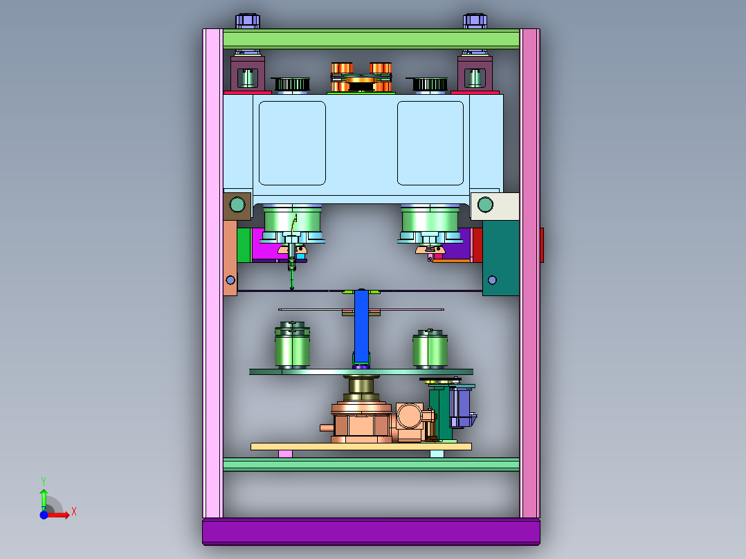 马达非标线圈绕线机前视图