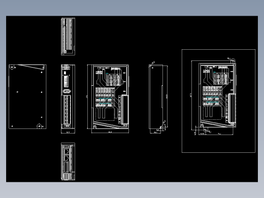 低压伺服DF3E-0720Z加支架外观图210604