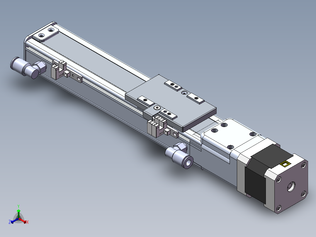 MCH丝杆全封闭MCH4M-BC-42正等轴测图