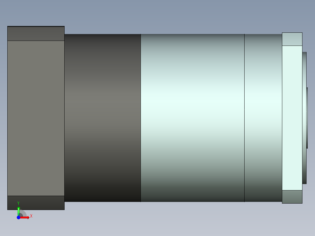 直齿孔PLF160-L2-LC 42-114.3-200-M12.stp前视图