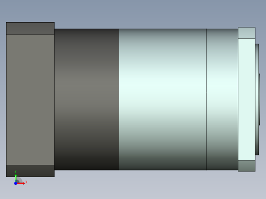 直齿孔PLF160-L2-LC 42-114.3-200-M12.stp前视缩略图