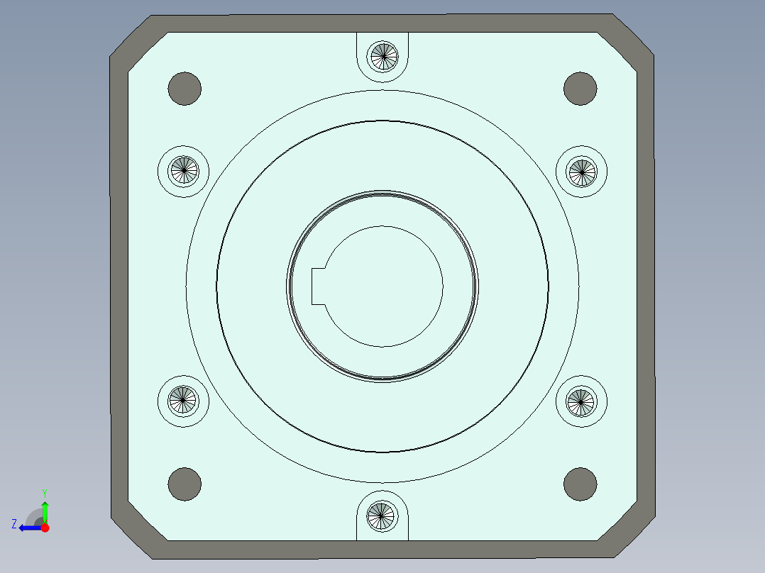 直齿孔PLF160-L2-LC 42-114.3-200-M12.stp右视图