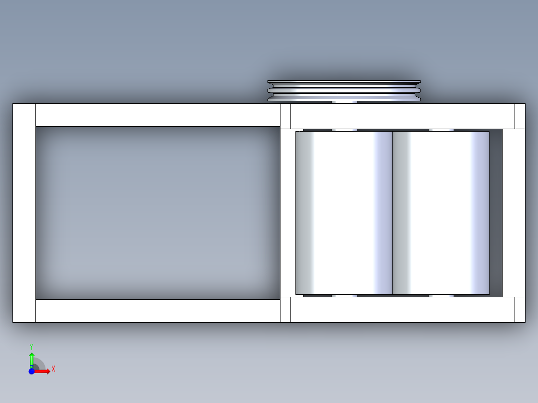 玻璃破碎机前视图