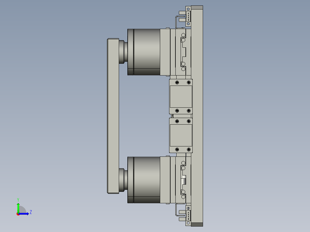 UVW对位平台左视图
