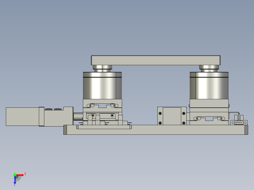 UVW对位平台俯视图