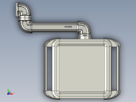 向上墙座+90度箱体连接器+控制箱前视缩略图