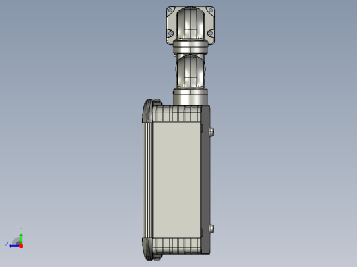 向上墙座+90度箱体连接器+控制箱右视缩略图