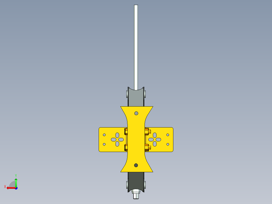 丝杆千斤顶后视图