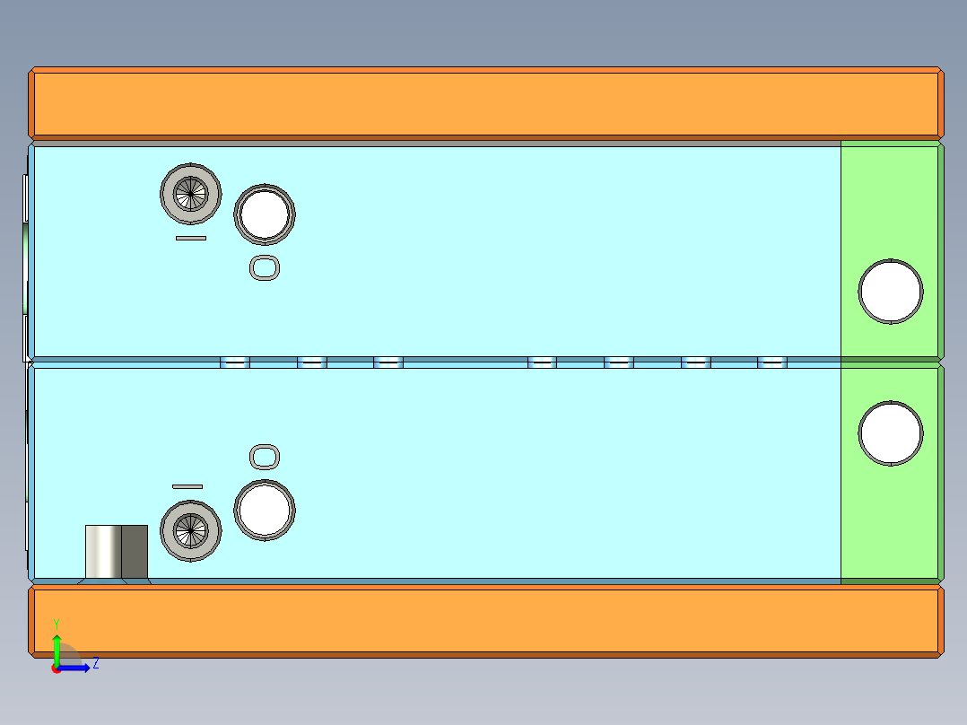 餐具清洁剂800ml吹模左视图