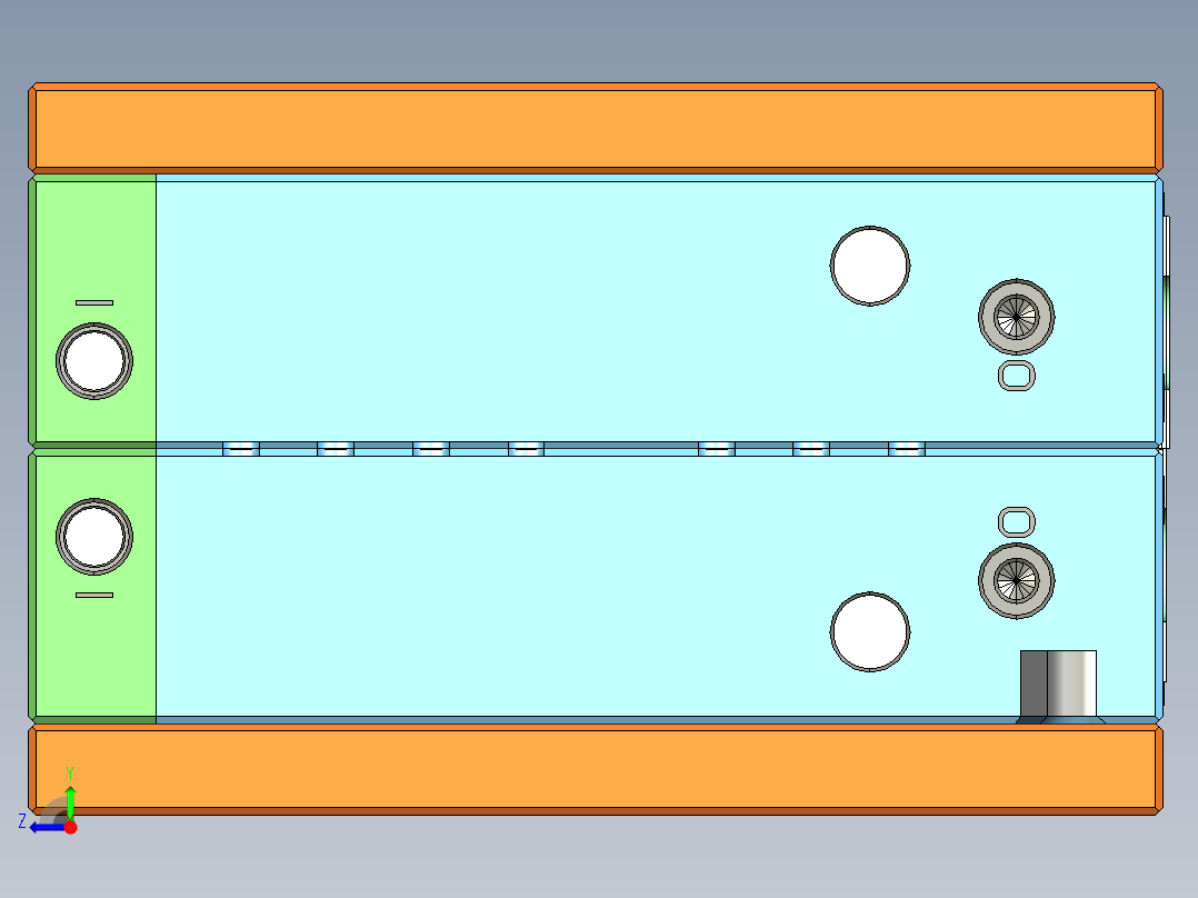 餐具清洁剂800ml吹模右视图