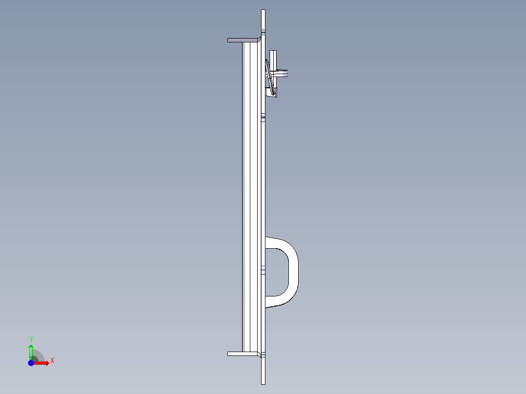 后翻式农用拖车前视图
