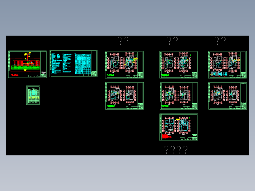 3层独立别墅照明设计图