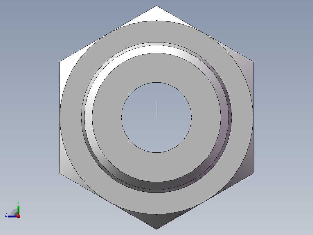 英制锥管螺纹直接头、1DT-20-06SP右视图