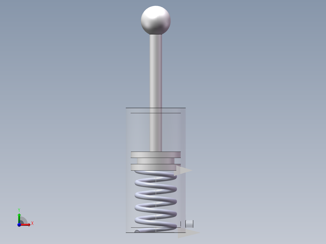 气球充气前视图