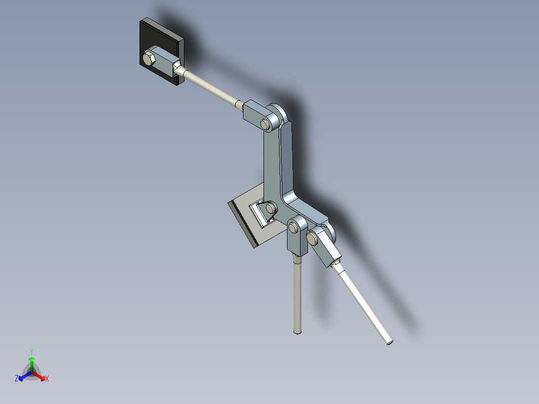 控制臂正等轴测图
