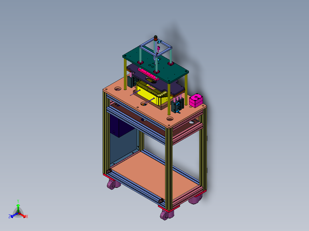 音箱大身包边折边装置