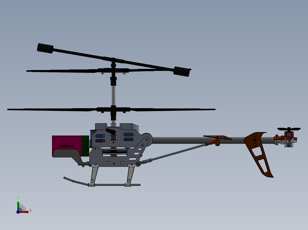 A2004807-遥控直升机前视图