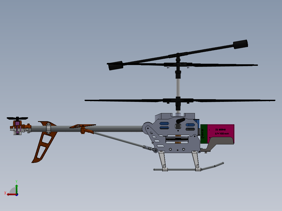 A2004807-遥控直升机后视图