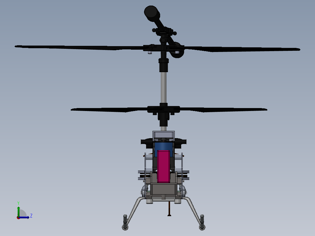 A2004807-遥控直升机左视图