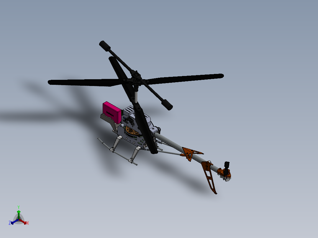 A2004807-遥控直升机正等轴测图