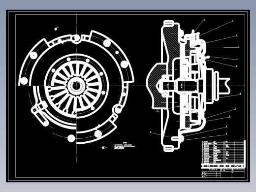 哈佛H6轿车离合器设计-1.5T MT轿车型单片拉式膜片弹簧离合器含CAD图