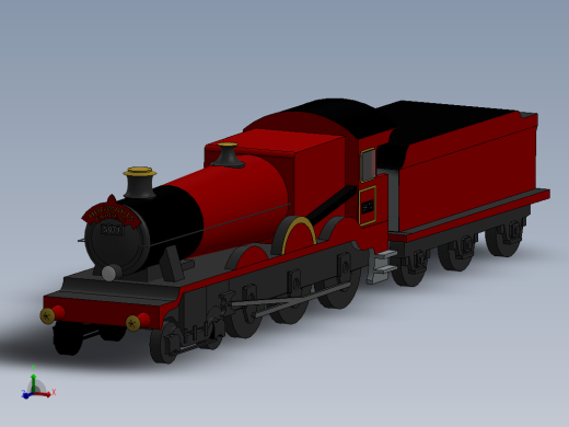 火车机车列车hogwarts-express-locomotive-1831-模型格式为 sw