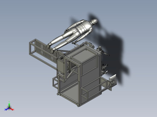 按钮全自动装配机正等轴测缩略图