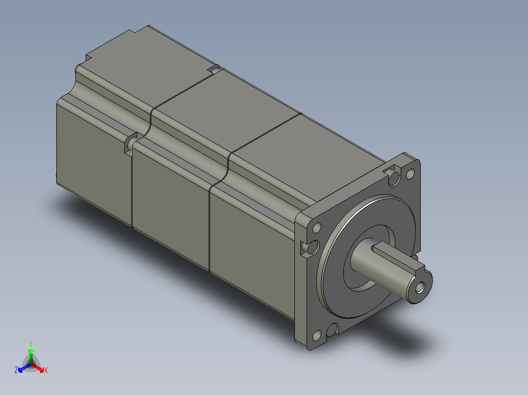 11复件_Motor--04-BPBAa5wgMSMD042G1TAPanasonic伺服电机正等轴测图