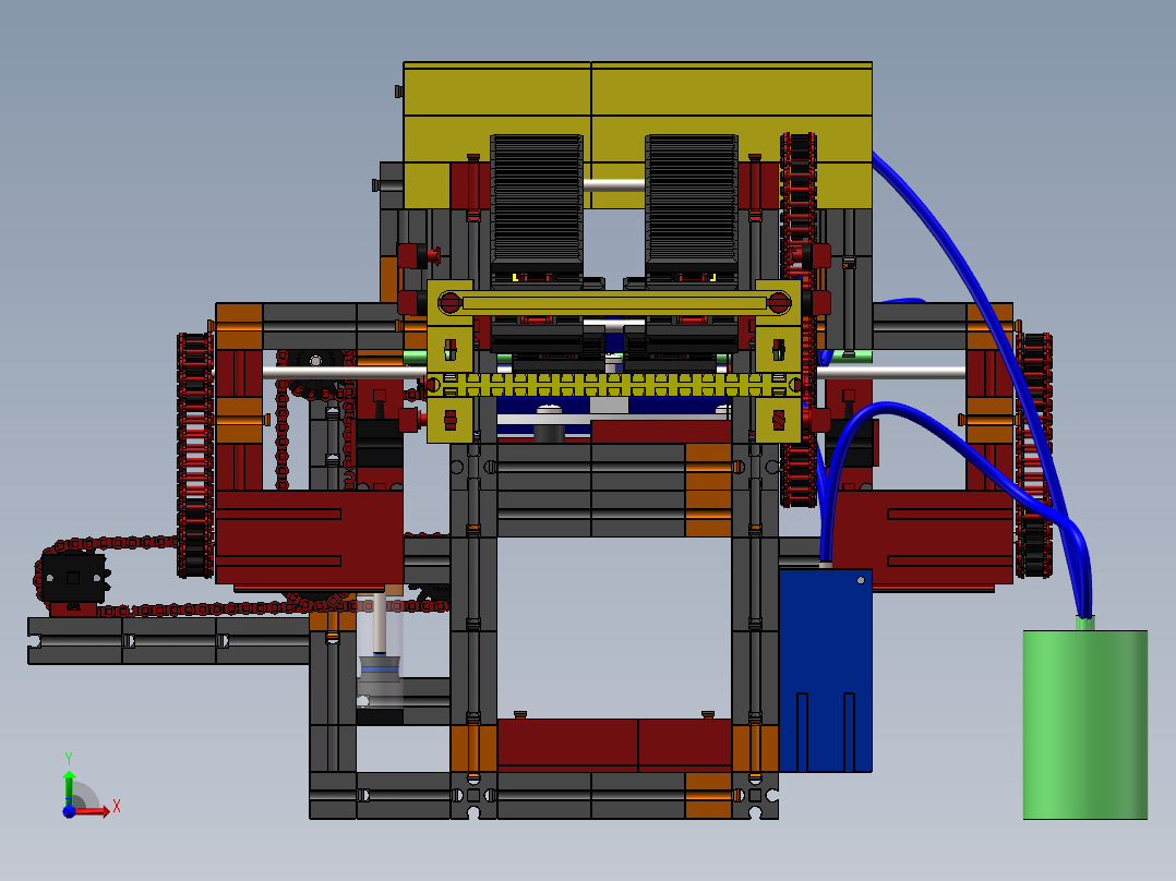 慧鱼-大葱洁净化处理打包一体机前视图