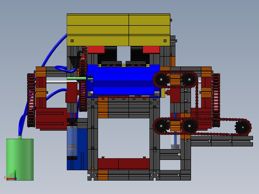 慧鱼-大葱洁净化处理打包一体机后视图