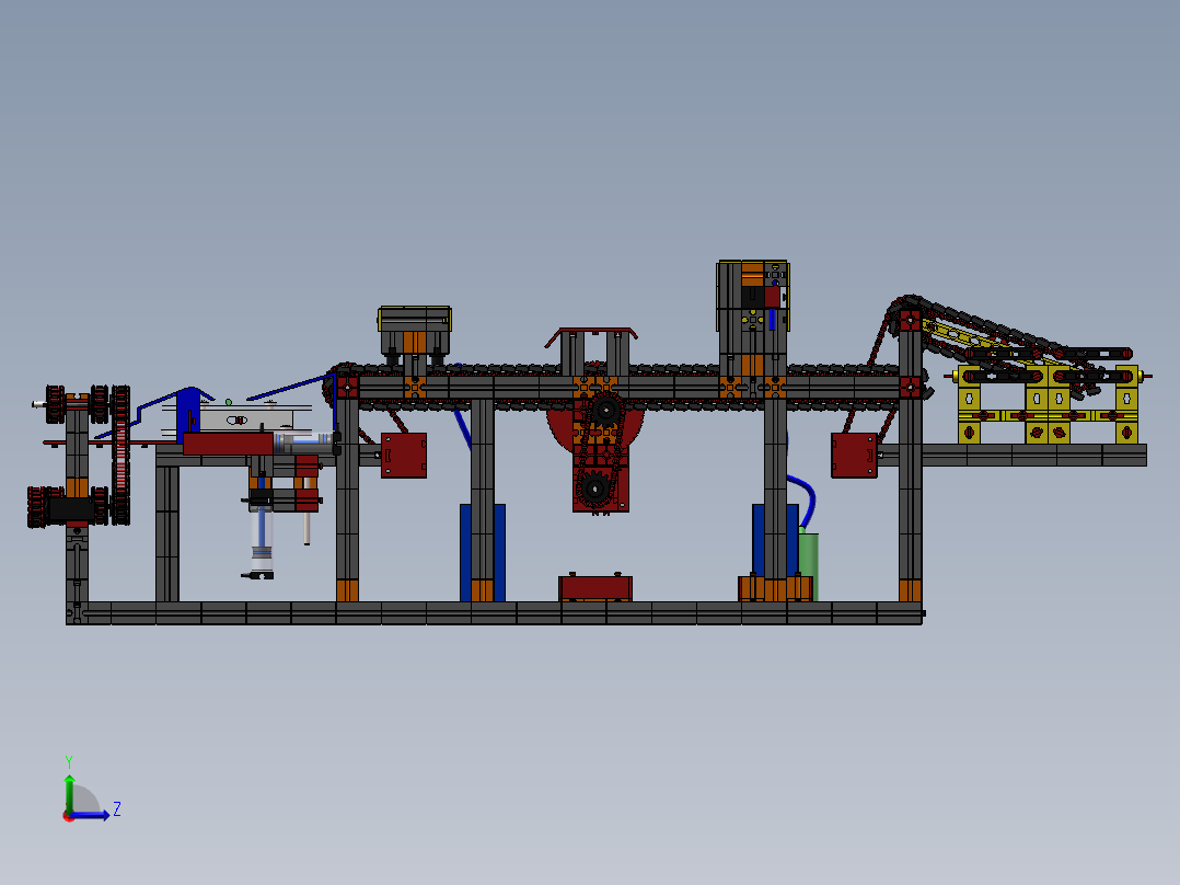 慧鱼-大葱洁净化处理打包一体机左视图