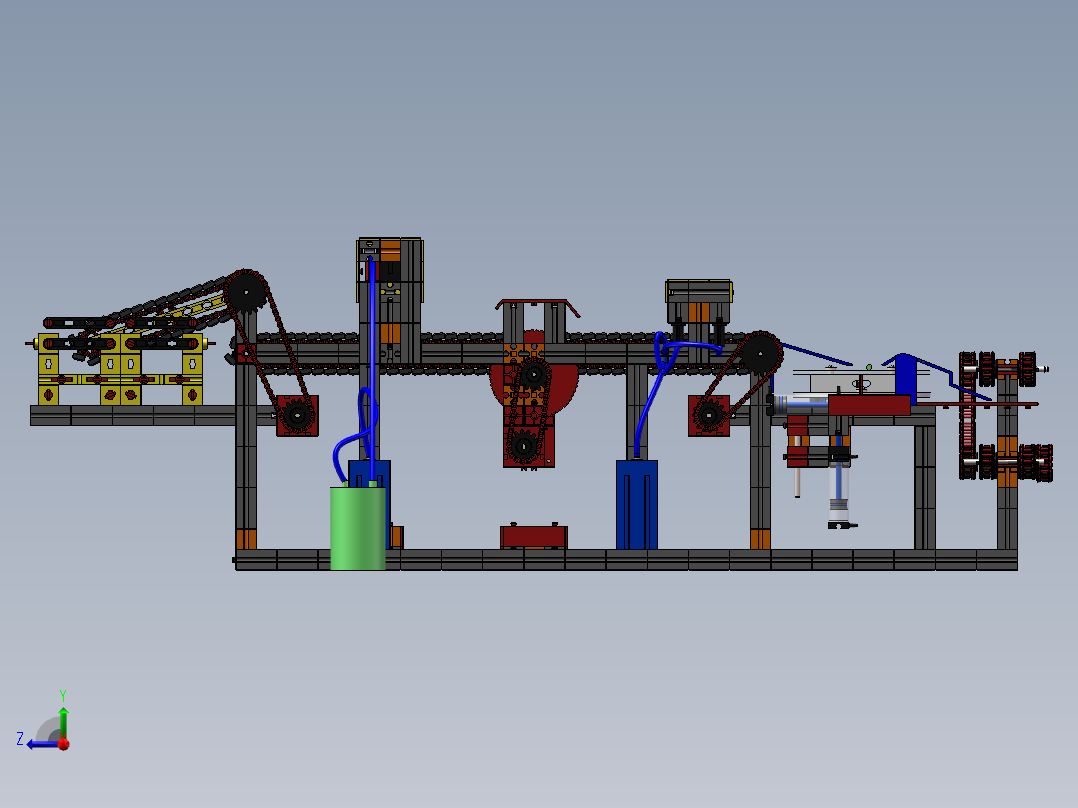 慧鱼-大葱洁净化处理打包一体机右视图
