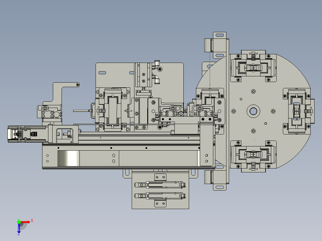 SAWH02-03300A0铝片上料机构(右)俯视图