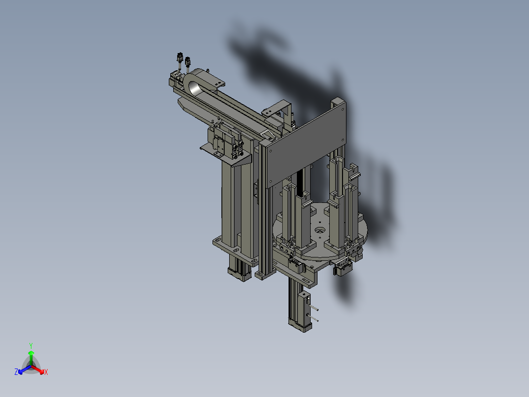 SAWH02-03300A0铝片上料机构(右)正等轴测图