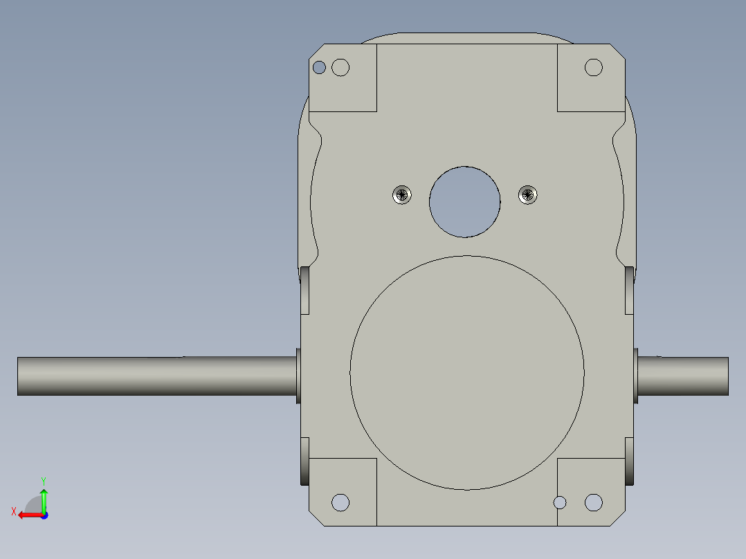 BS0-110DA加长轴配063减速机后视图