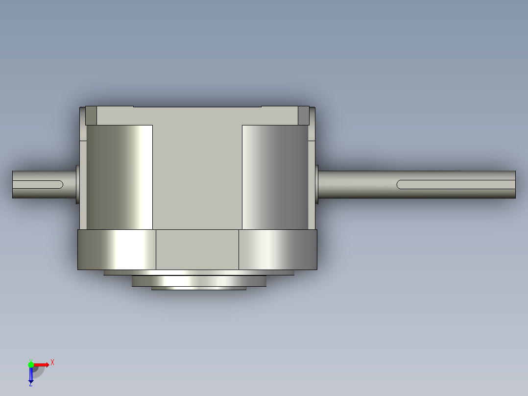 BS0-110DA加长轴配063减速机俯视图