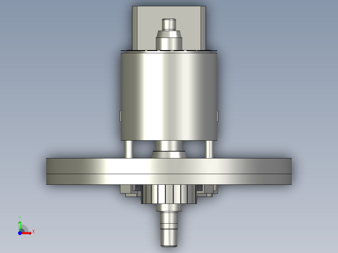 刷架组合装配体1前视图
