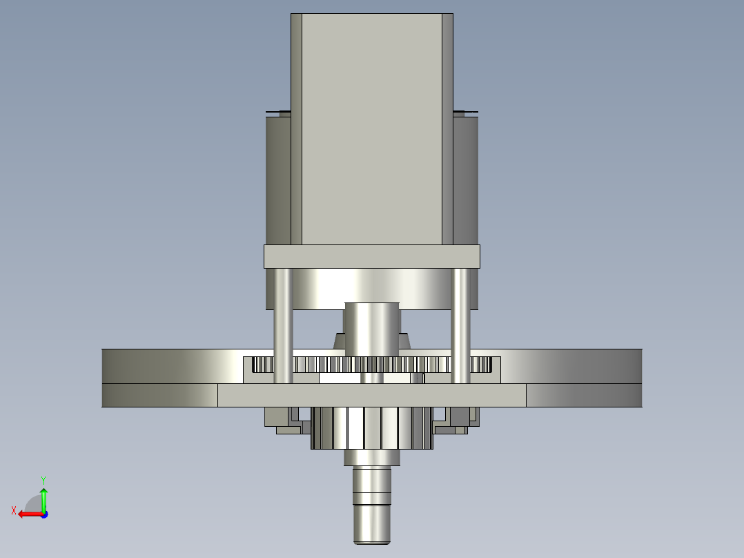 刷架组合装配体1后视图