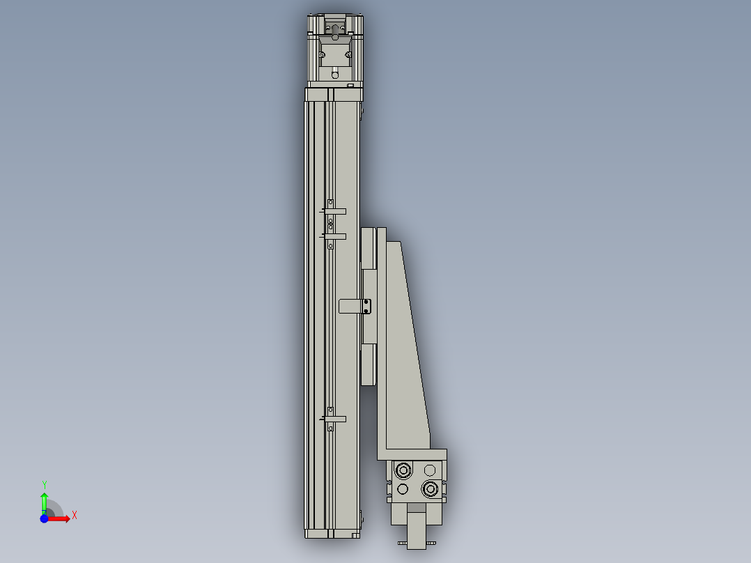 盖板夹抓前视图