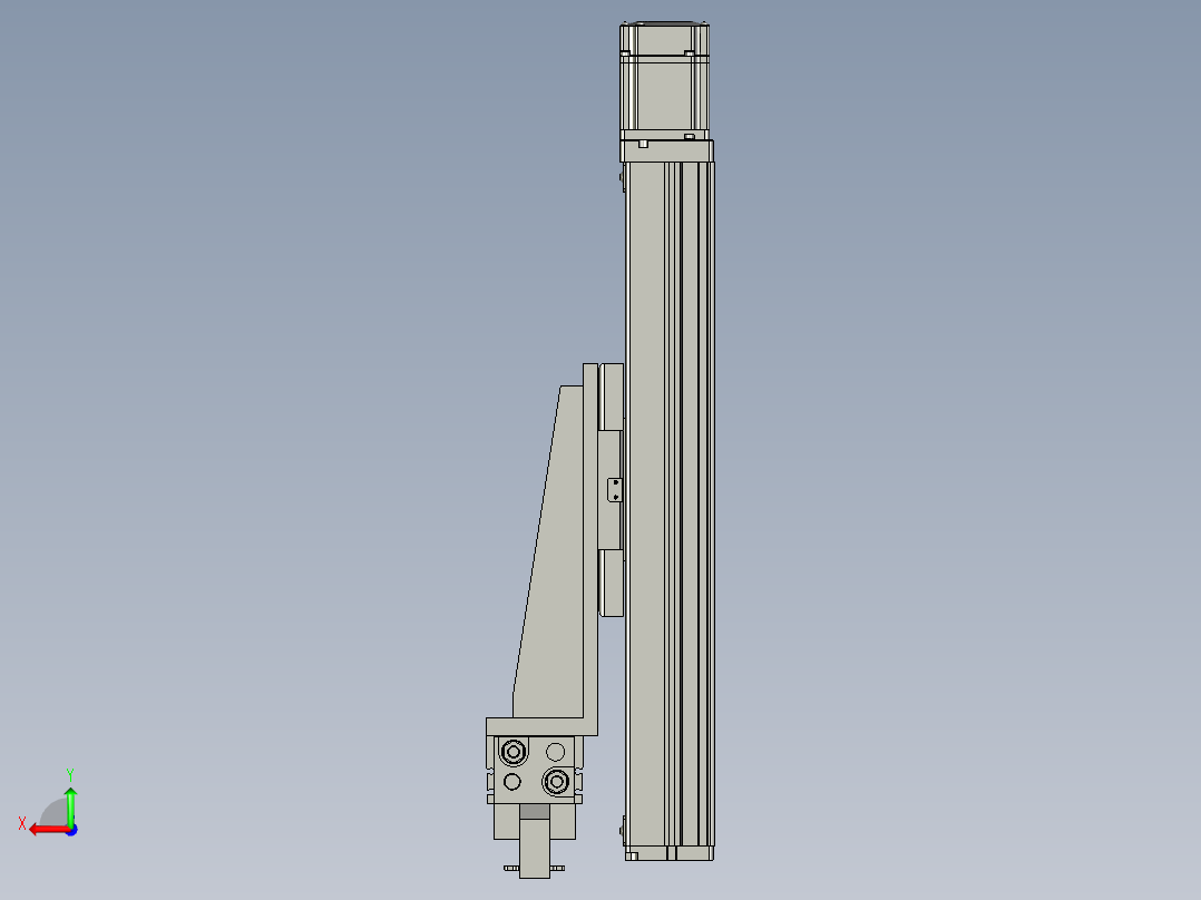 盖板夹抓后视图
