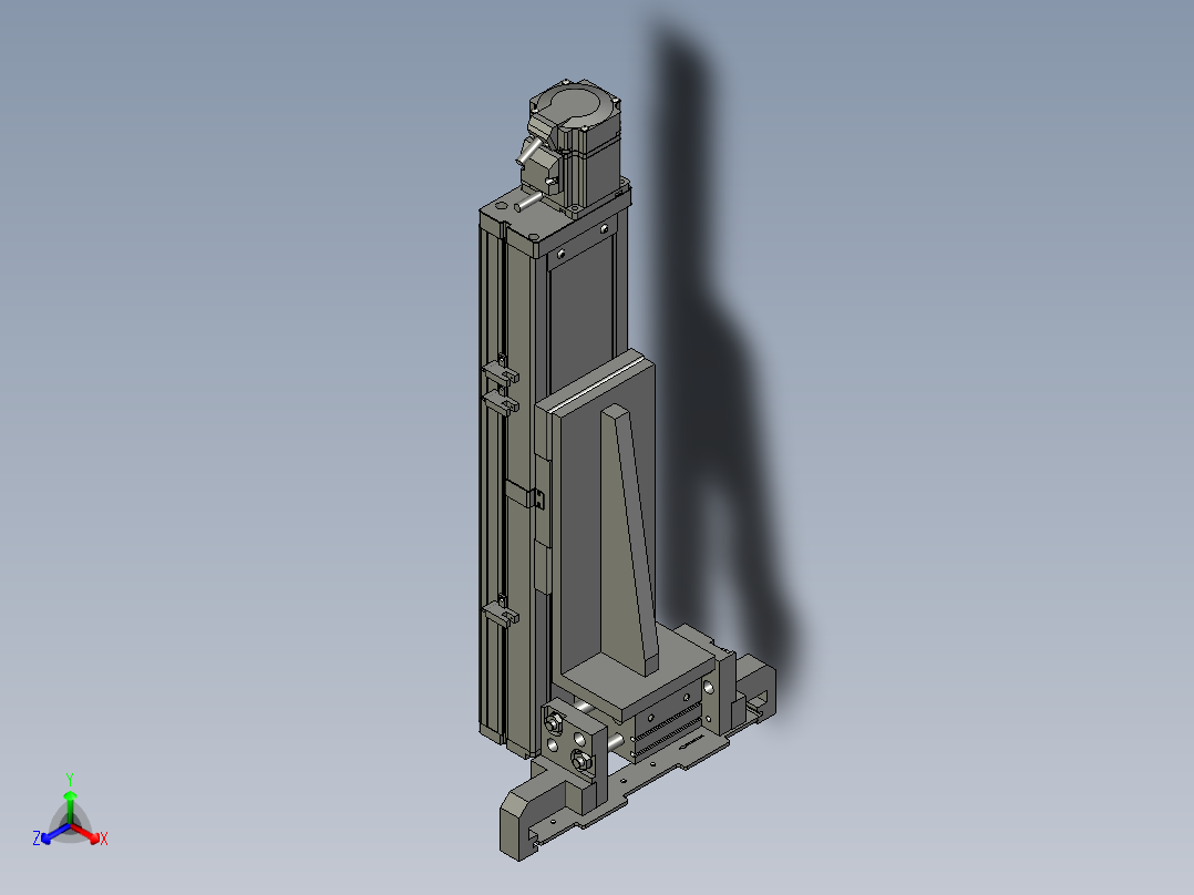 盖板夹抓正等轴测图