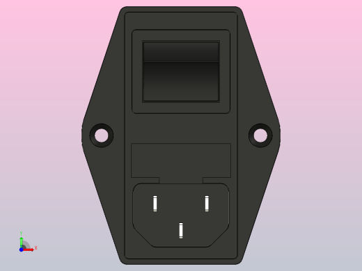 带保险与滤波AC插座前视缩略图