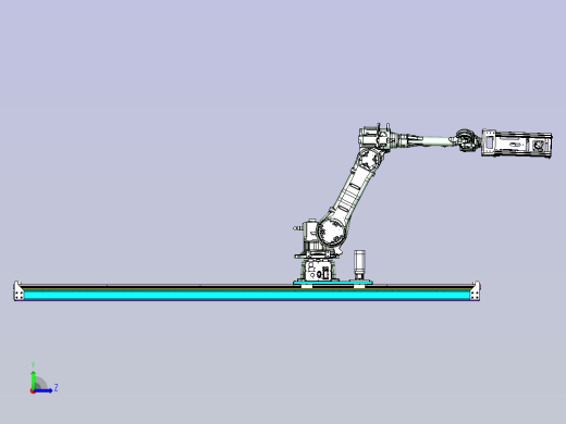 机器人内涨紧抓具带地轨设计左视缩略图