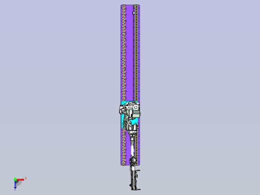 机器人内涨紧抓具带地轨设计俯视缩略图