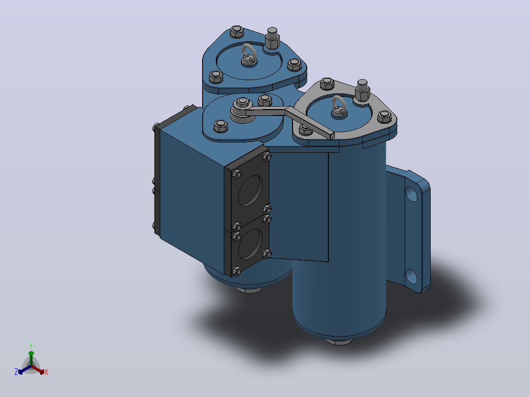 SPL系列双通网片式油滤器(SPL15-40)_SPL25主视图