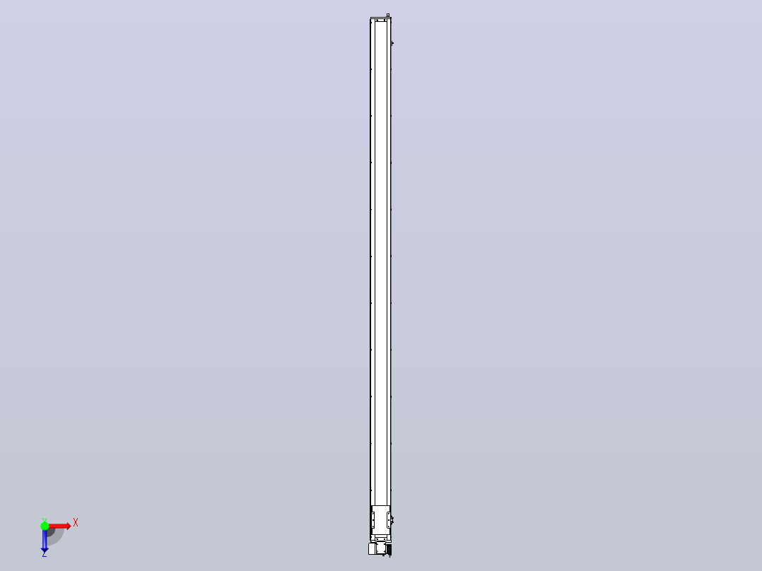 SCM14-3050-LD滚珠花健、支撑座、滚珠丝杠、交叉导轨、直线模组俯视图