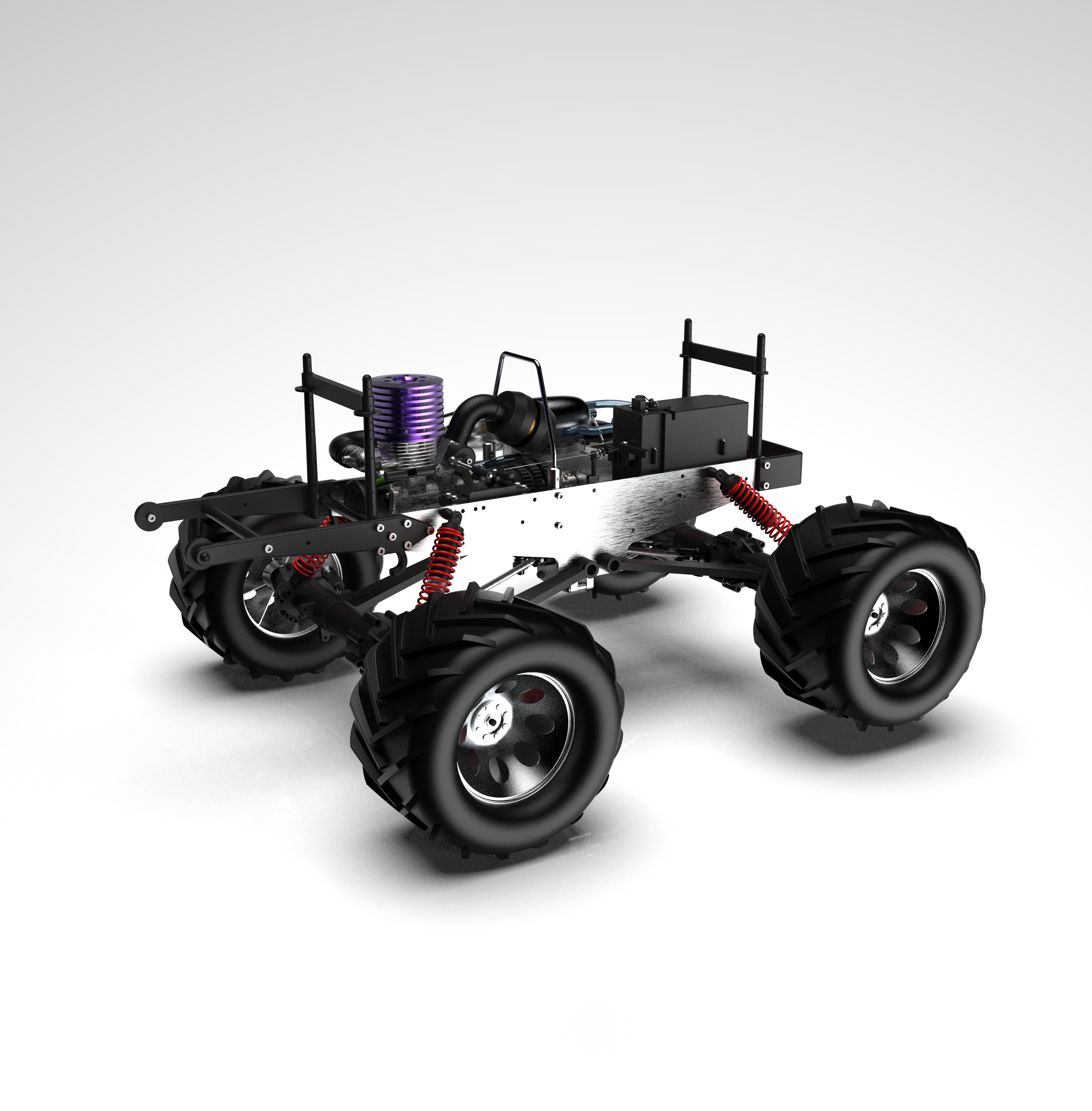 KYSHO Madforce大脚遥控车模型3D图纸 STP格式