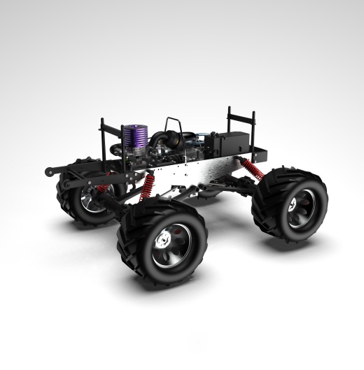 KYSHO Madforce大脚遥控车模型3D图纸 STP格式缩略图